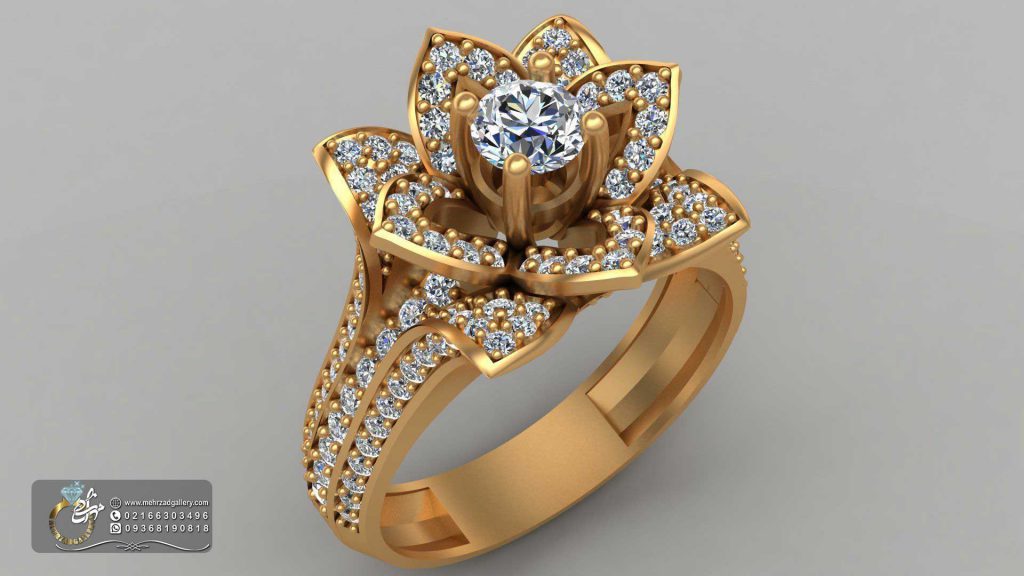 انگشتر طلا الماس